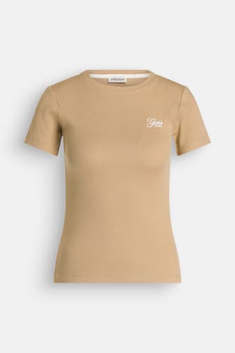 GUESS T-Shirt hellbraun