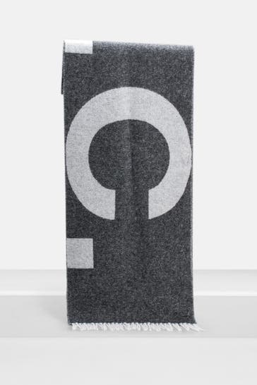 A.P.C. Woll-Schal dunkelgrau