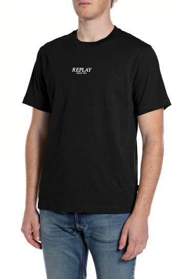 REPLAY T-Shirt schwarz