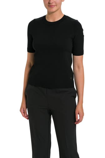 MARC CAIN Strickshirt schwarz