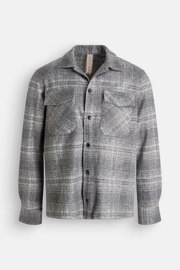 BALDESSARINI Overshirt 'Oscar' grau kariert