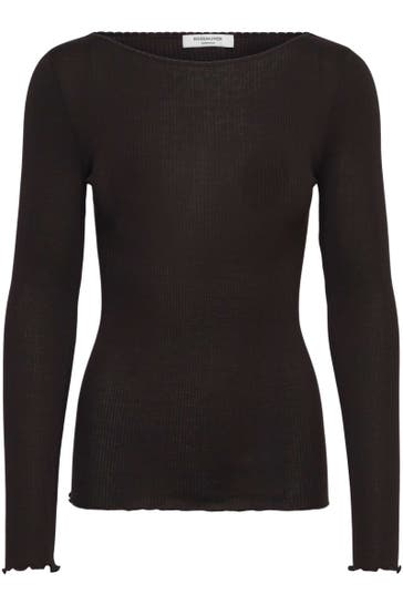 ROSEMUNDE Longsleeve dunkelbraun