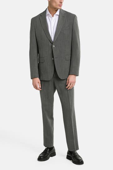 BOSS Anzug grau melliert