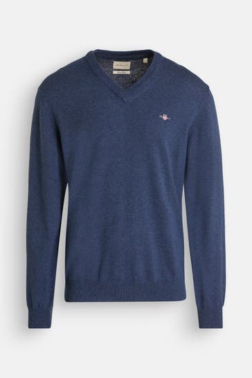 GANT Wollmixpullover dunkelblau
