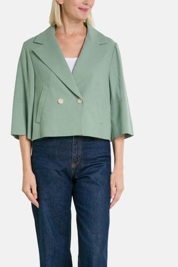 RIANI Short blazer in jade