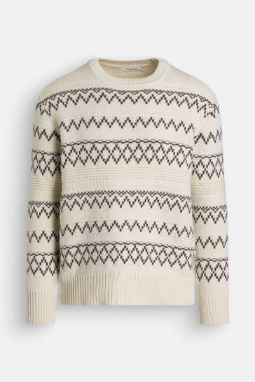 KNOWLEDGE COTTON APPAREL Wollpullover gemustert