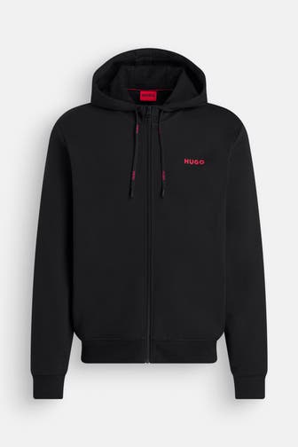 HUGO Sweatjacke schwarz
