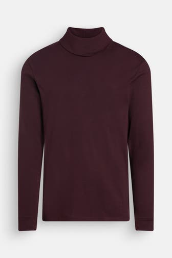 MARC O'POLO Rollkragenpullover weinrot