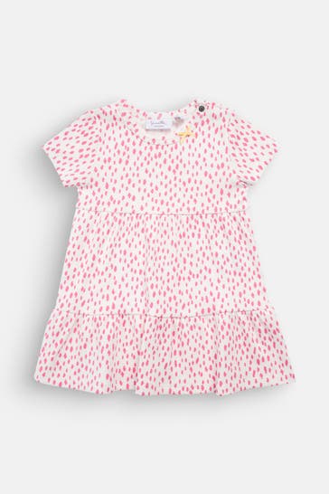 SANETTA Jerseykleid gepunktet