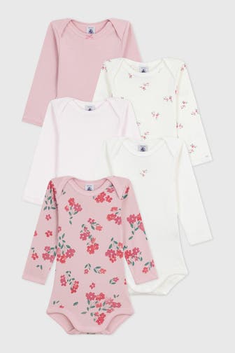 PETIT BATEAU 5er-Pack Bodies mehrfarbig