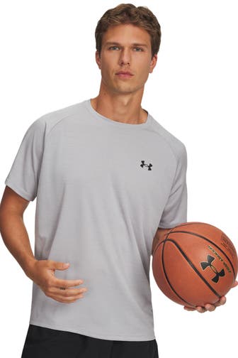 UNDER ARMOUR T-Shirt 'Tech Textured' hellgrau