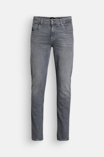 7 FOR ALL MANKIND Jeans grau slim tapered