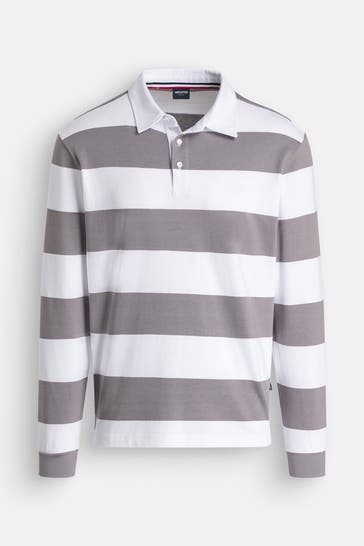 HECHTER Paris Langarm-Polo gestreift