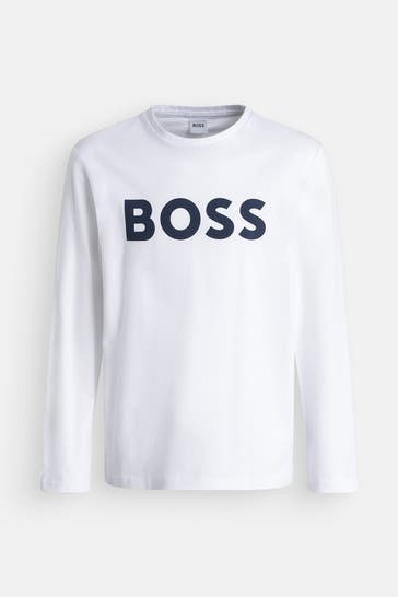 BOSS Longsleeve weiß