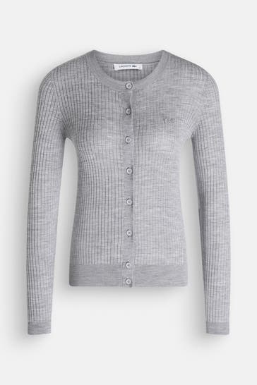 LACOSTE Wolljacke grau