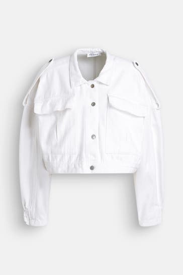 OH APRIL Jeansjacke 'Oona' weiß