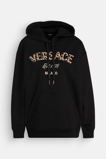 VERSACE Hoodie schwarz