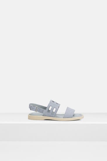 HOGAN - Sandalen 'Fascia' taubenblau