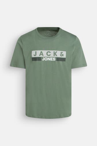JACK & JONES T-Shirt graugrün