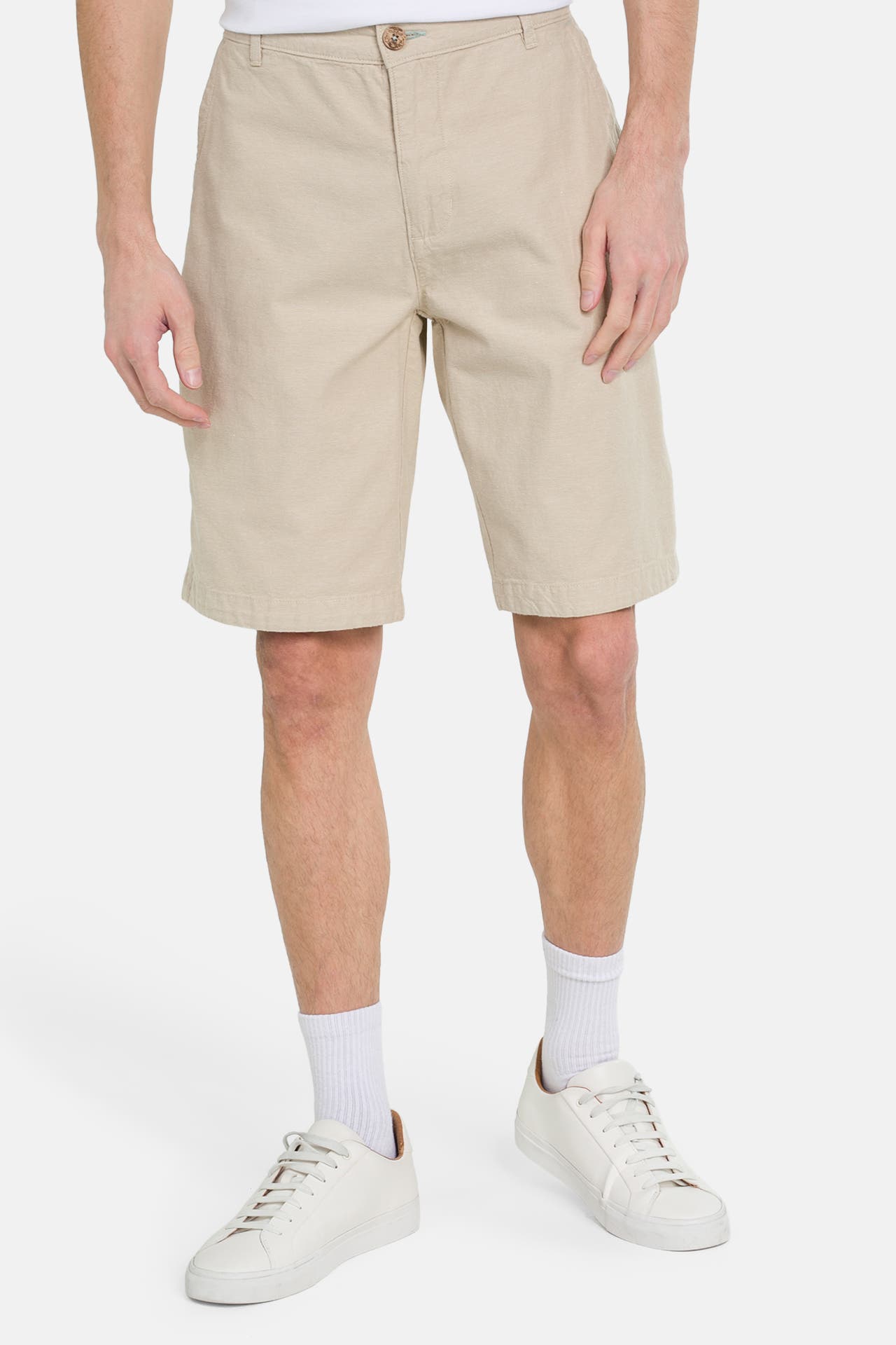 COLOURS & SONS Chino-Shorts 'Dobby' beige, Bild 1