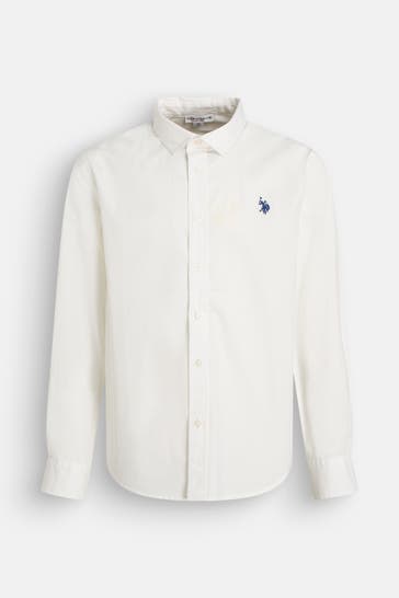 U.S. POLO ASSN. Hemd 'Fren' weiß