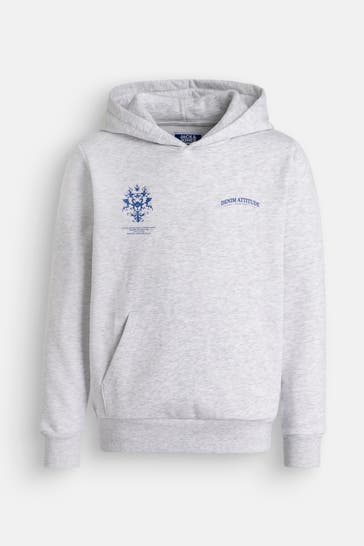 JACK & JONES Hoodie hellgrau