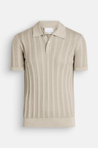 BALDESSARINI Strick-Polo 'Klosy' sand