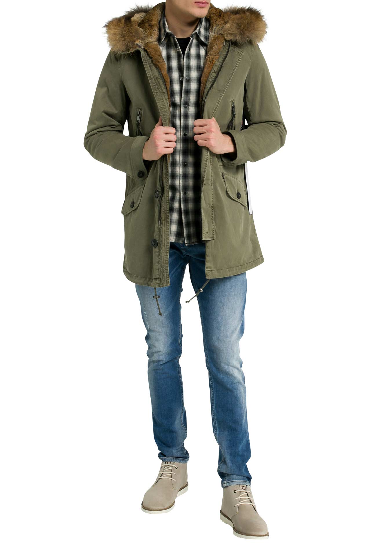 Blonde no 8 parka vollfell clearance