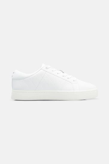 CALVIN KLEIN Leder-Sneaker weiß