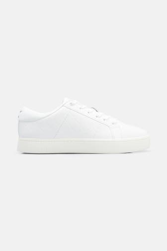 CALVIN KLEIN Leder-Sneaker weiß