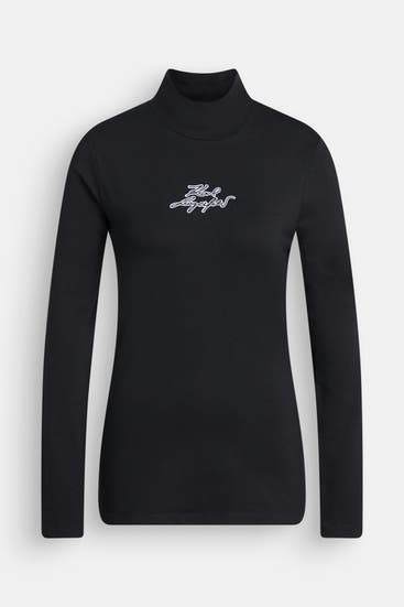 KARL LAGERFELD - Longsleeve schwarz