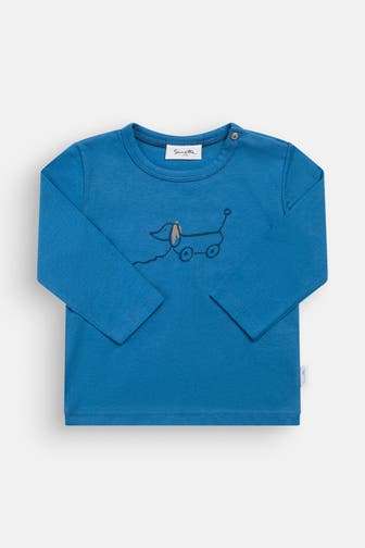 SANETTA Longsleeve azurblau