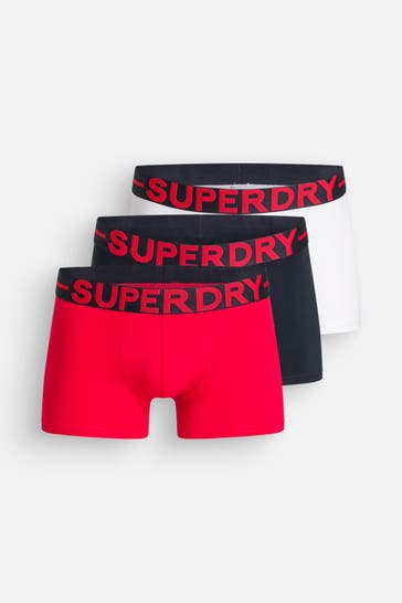 SUPERDRY 3er-Pack Boxer Trunks mehrfarbig