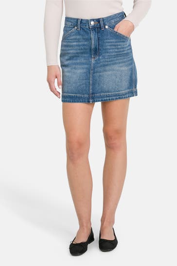 CALVIN KLEIN Jeansrock blau