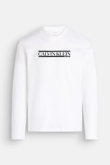 CALVIN KLEIN Longsleeve weiß