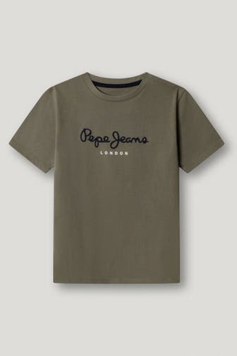 PEPE JEANS T-Shirt 'New Art' oliv