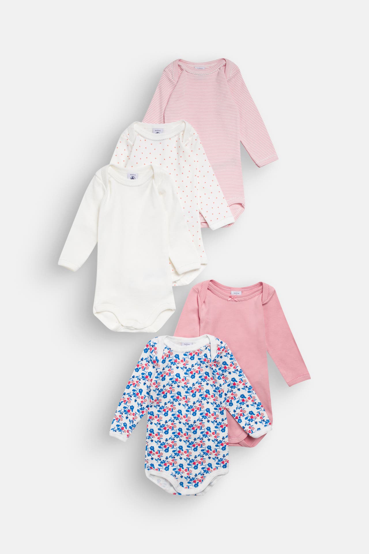 PETIT BATEAU 5er Pack Bodies mehrfarbig, Bild 1