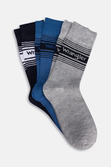 WRANGLER - 3er-Pack Socken 'Hislop' mehrfarbig