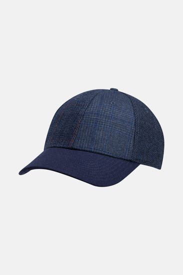 HACKETT - Wollbasecap kariert