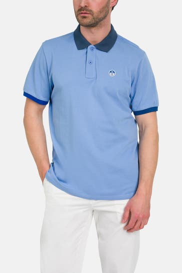 NORTH SAILS Polo-Shirt hellblau