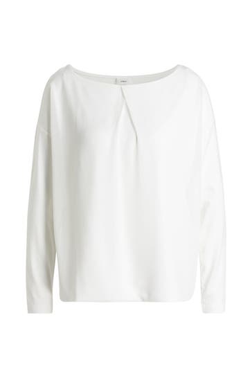 S.OLIVER BLACK LABEL Blusenshirt weiß