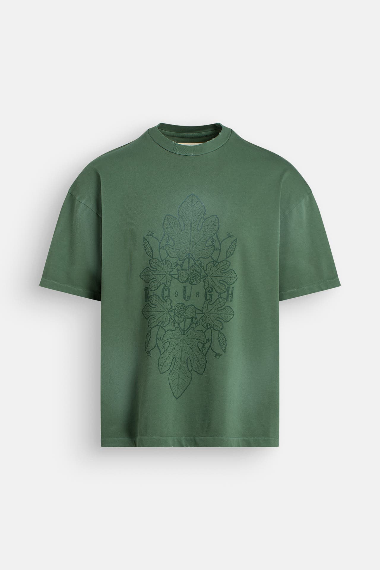 ROUGH. T-Shirt 'Fig Leaf' smaragdgrün, Bild 1