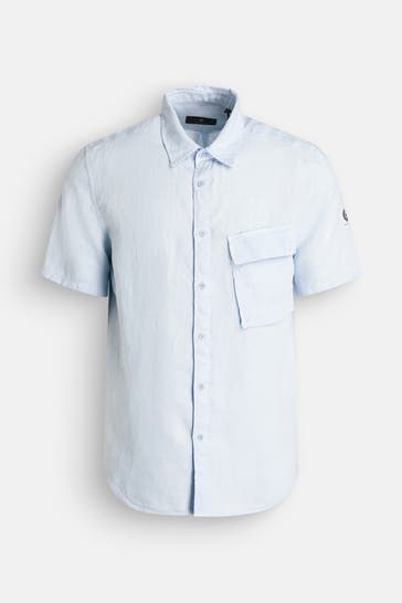 BELSTAFF Leinenhemd 'Scale' Regular Fit