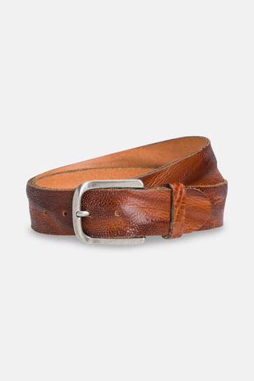 B.BELT Leder-Gürtel 'Ray' cognac