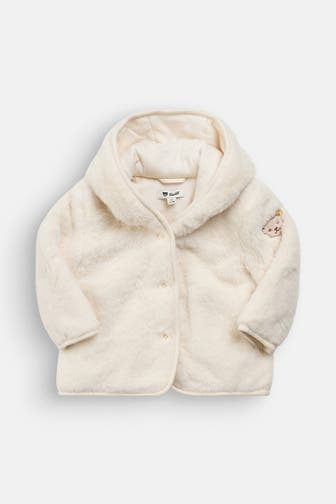 STEIFF Fleece-Jacke weiß