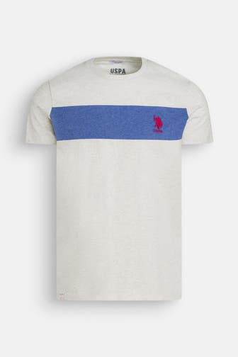 U.S. POLO ASSN. T-Shirt hellgrau meliert