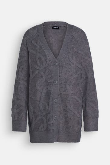 DESIGUAL Strickjacke 'Montreal' dunkelgrau