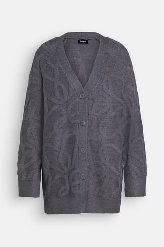 DESIGUAL Strickjacke 'Montreal' dunkelgrau