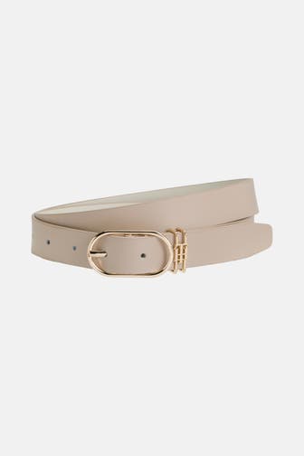 TOMMY HILFIGER Ledergürtel greige