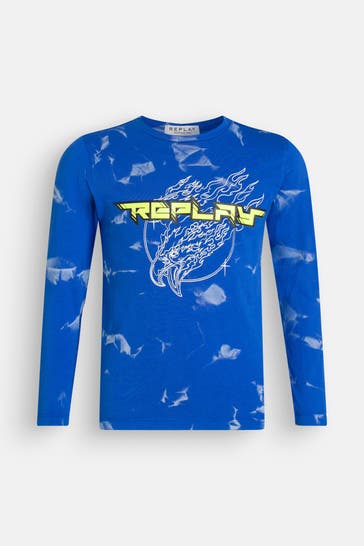 REPLAY Longsleeve gemustert